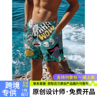 American Casual Camouflage Printed Shorts European and American Fashion Brand plus size Breathable Fitness Running Sports Basketball Shorts