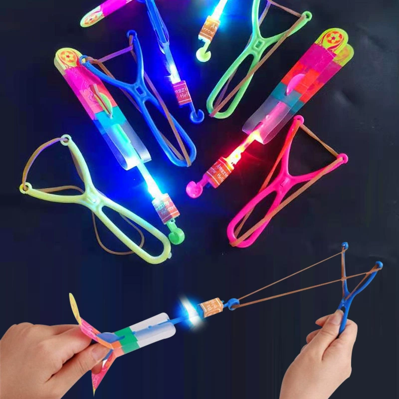 Катапульта Летающая стрела светящийся Летающий Небесный гриб летающее небо Фея Детский киоск вспышка Новинка Игрушка Большой оптом