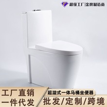 超漩虹吸式一体坐便器马桶家用陶瓷防臭卫生间小户型抽水马桶跨境