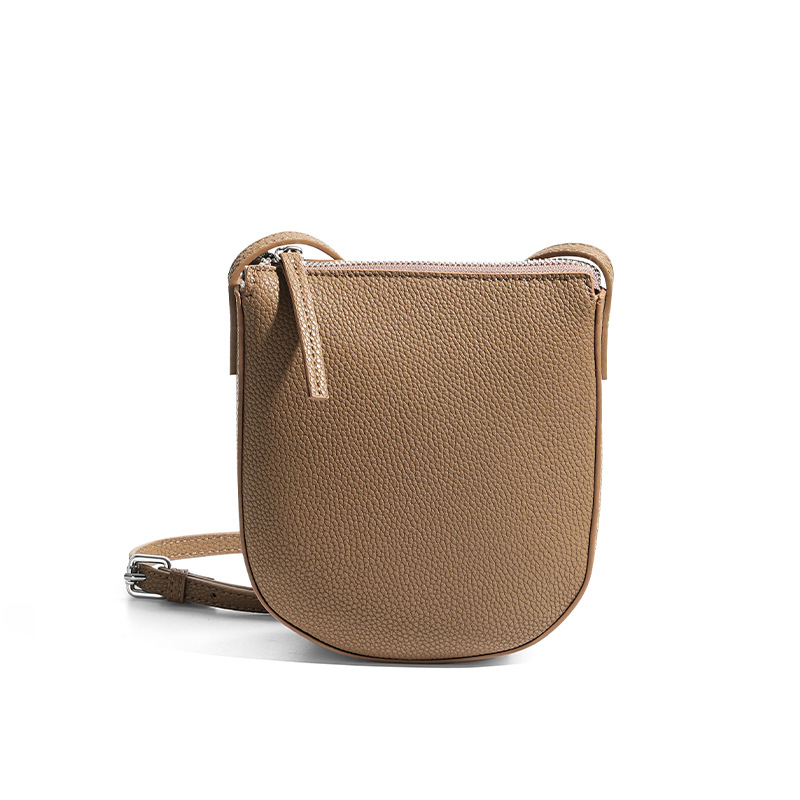 Guangzhou Women's Versatile Casual Niche New Arrival Genuine Leather Luxury Phone Shoulder Crossbody Bag - Thumbnail 8