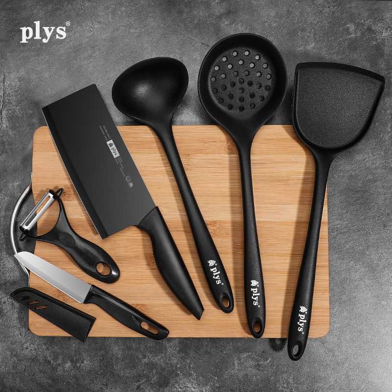Kit de cuchillos de cocina combinación de cuchillos de cocina domésticos cuchillos de cocina tablero de cocina 2 en 1 tablero de corte cuchillos de cocina tablero de cocina un conjunto de acero inoxidable