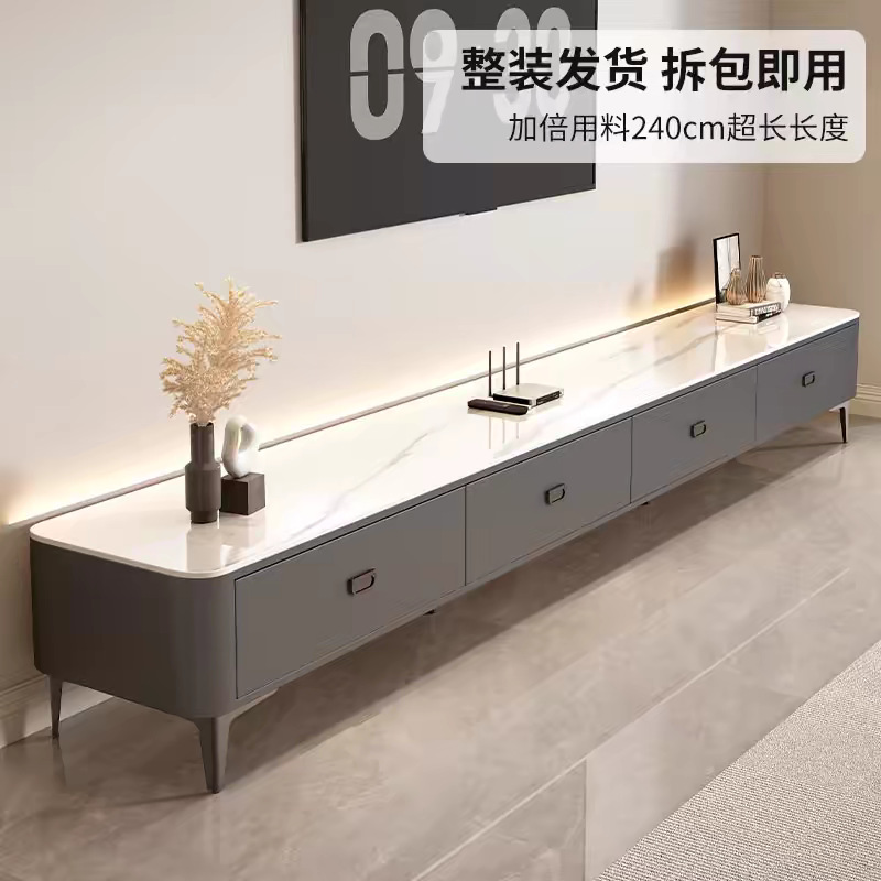 Tv Cabinet Floor-Standing Living Room Home 2025 New Small Apartment Accessible Luxury High-End Coffee Table Tv Cabinet Combination