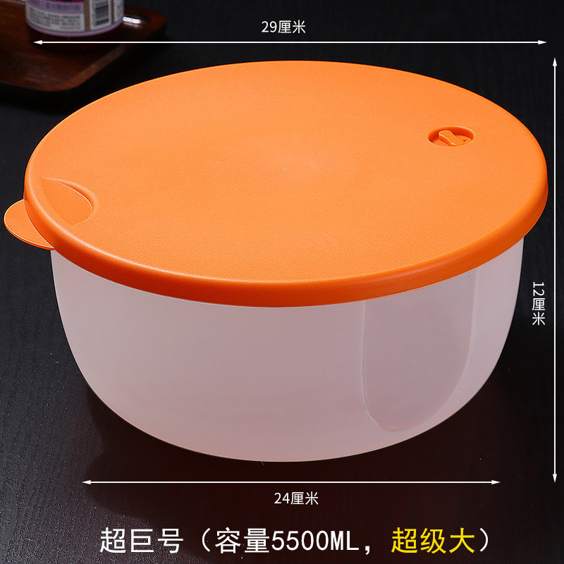 caja de almacenamiento de congelación circular de plástico especial para microondas grueso refrigerador caja de calor de microondas