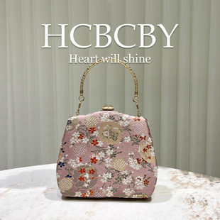 Pink Elegant Embroidered Small Handbag Hanfu Bag Celebrity Cheongsam Bag Chinese Style Clutch Bag Handbag Dinner Party