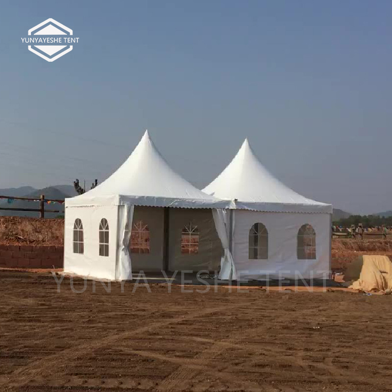 秋季新款 尖顶帐篷 四方形篷房 锥顶遮阳篷 铝合金框架 循环适用