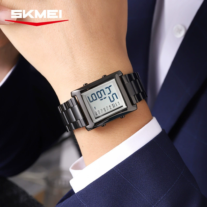 Universal fashionable watch for men and women, waterproof electronic steel belt, wholesale