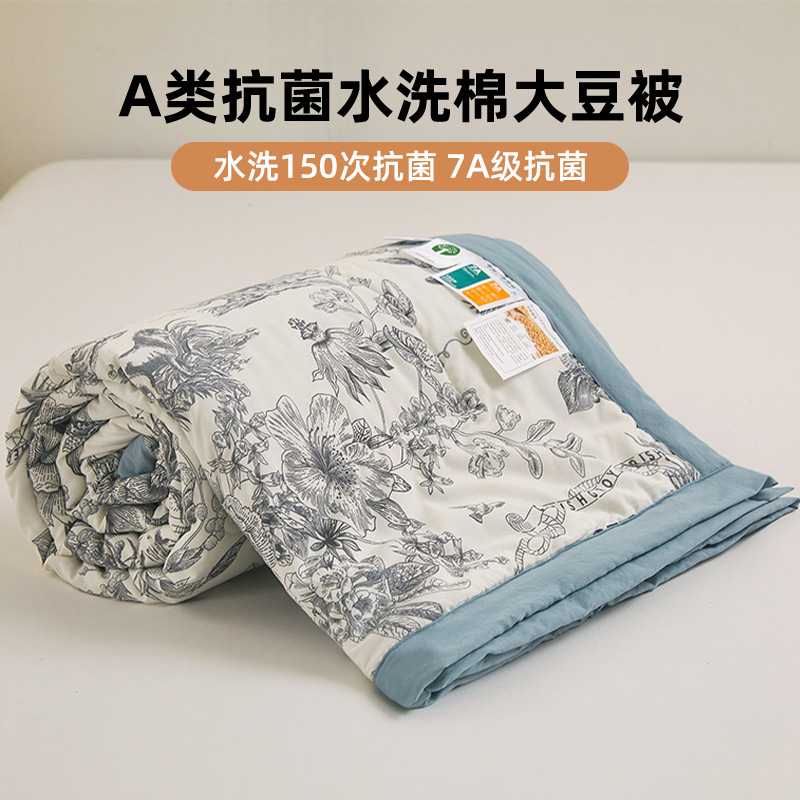 Clase A edredón de verano con núcleo de algodón lavado de soja edredón fresco de verano edredón de aire acondicionado lavable a máquina 2025 nuevo edredón fino de verano para niños