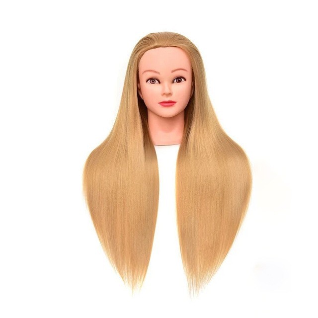 Europa y los Estados Unidos transfronterizos teñido y caldo ejercicio de corte de cabello maniquí enseñanza de cabello trenzado de cabello modelo de cabello maniquí cabeza