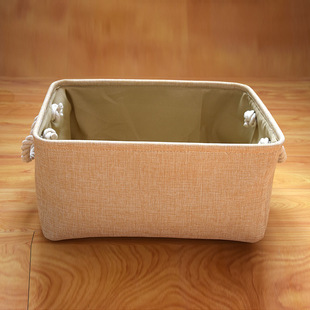 Cotton and Linen Fabric Storage Basket Japanese-Style Bedroom Sundries Storage Box Toys Snacks Clothing Storage Basket Dirty Clothes Storage Basket