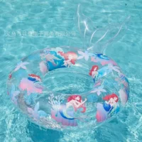 Shinohara Instagram детское прозрачное кольцо для плавания русалки с блестками утолщенное кольцо для подмышек для мальчиков и девочек надувное кольцо для плавания