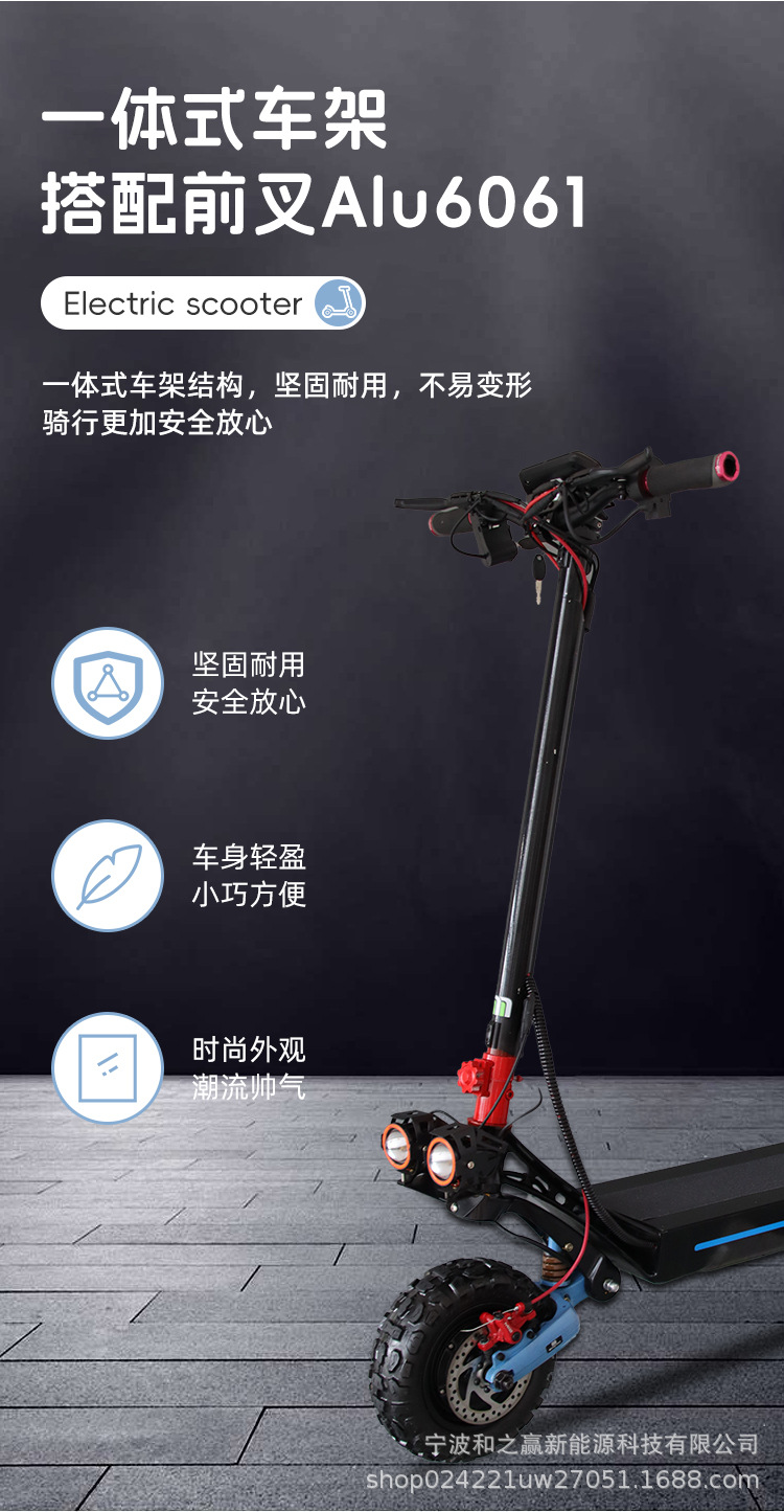 Factory Outlet 10inch High Speed High Power Foldable Electric Scooter