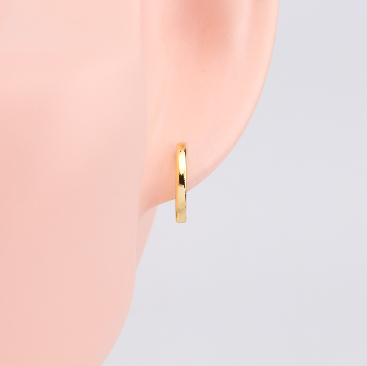 Daily Occasion 925 Sterling Silver Material 1 Pair 925 Sterling Silver Round Solid Color Earrings