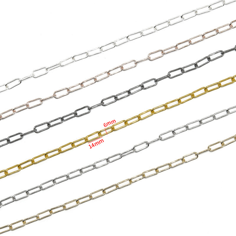 跨境铁链条十字链时尚金属diy饰品配件项链手链服饰包包珠链批发