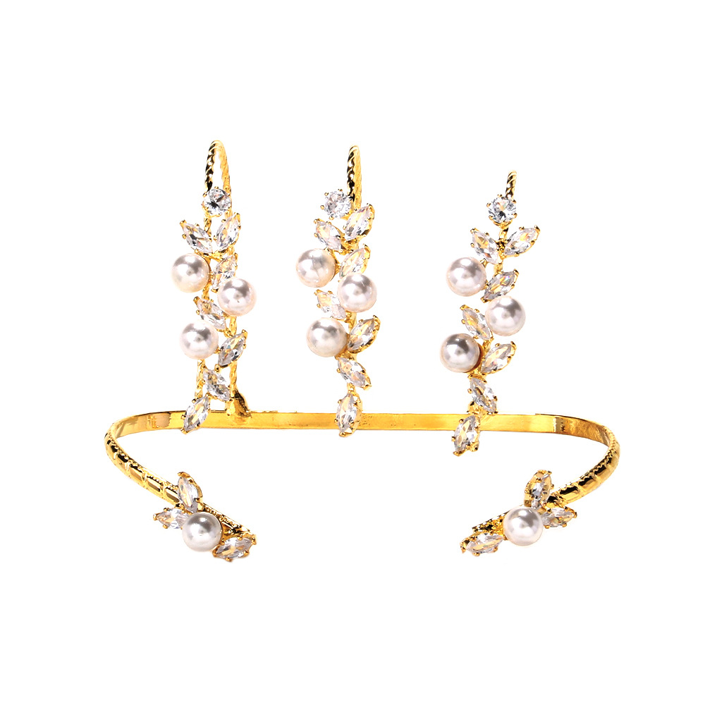 Brazalete de zircón de hoja caliente transfronteriza de moda europea y americana Brazalete de lujo accesorios brazalete de mujer