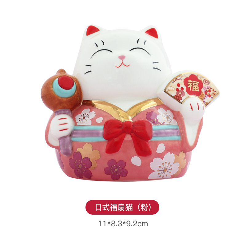 Estilo japonés afortunado gato decoración lindo meow regalo de apertura inicio entrada Sala escritorio Decoración