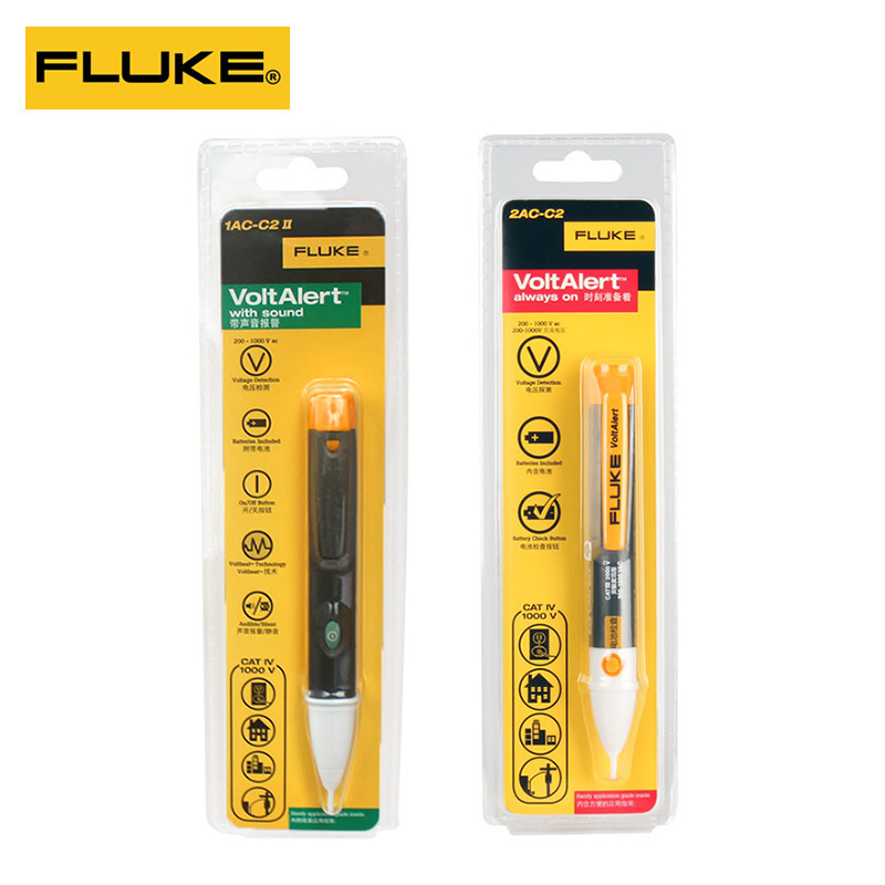 智能感应电笔福禄克2ac-c2 1AC声光报警lvd2远程线路断点验电笔