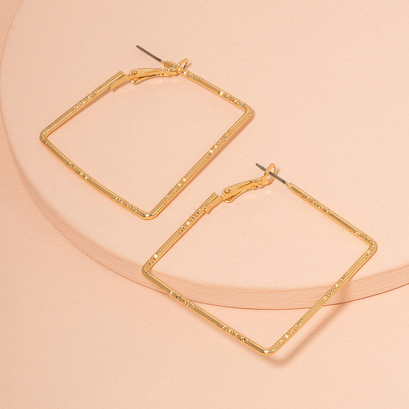 Fashion Geometric Big Square Earrings display picture 1