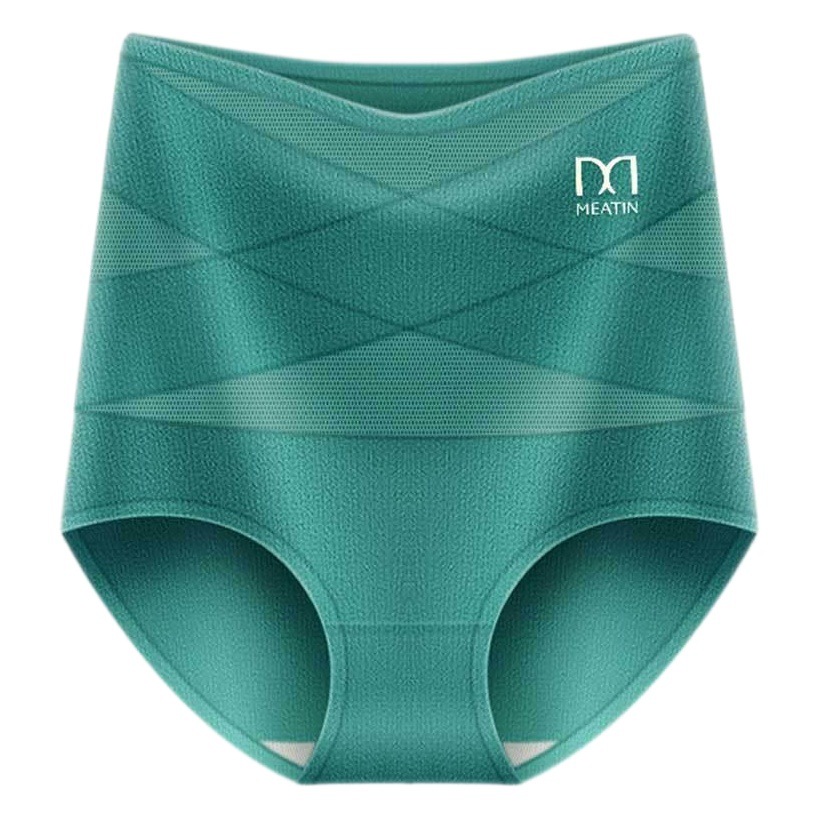 Meiya Ting High Waist Postpartum Abdominal Hip-lifting Underwear Mulberry Silk Pure Cotton Women's Waist Body-shaping Underpants Underwear
