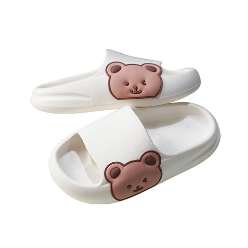 Cartoon children's slippers with a sense of stepping on shit in the summer for outdoor use, bathroom bathing, baby indoor home, cute non-slip slippers