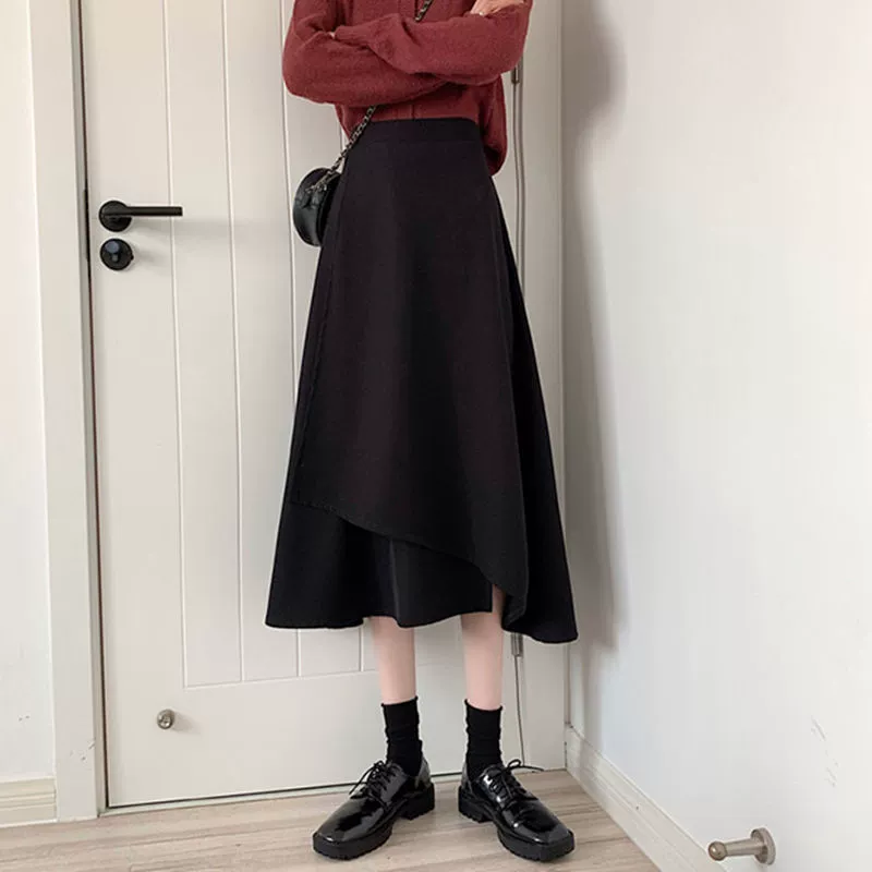 [Фабрика прямых продаж] Новая весенняя летняя юбка бюста женская юбка, покрывающий живот, тонкая бедра, дикая юбка средней длины