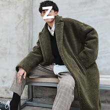 慵懒风韩版羊羔绒棉衣外套男冬季新款加厚保暖颗粒绒大衣大码棉袄