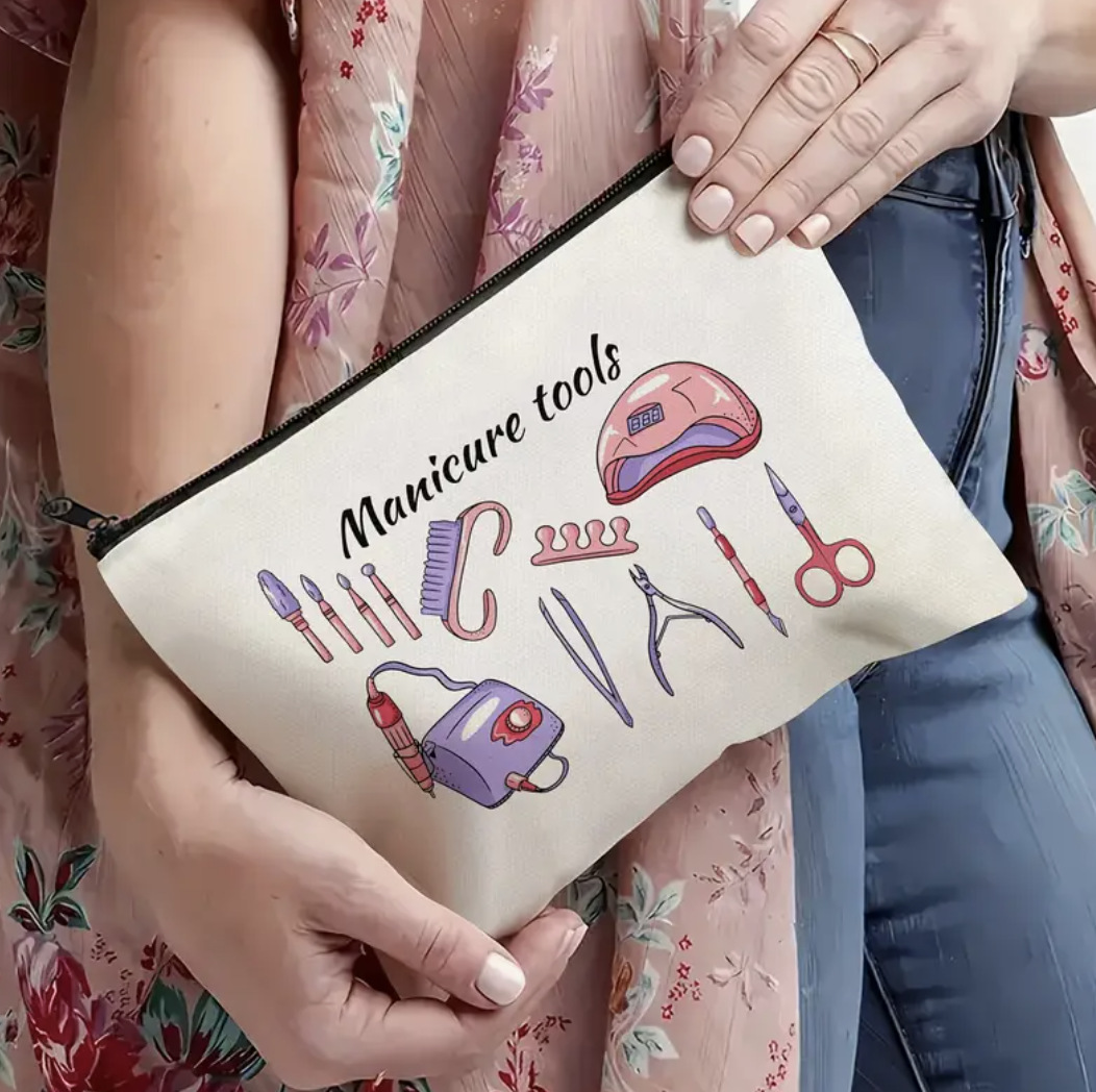 Amazon nueva venta transfronteriza accesorios de manicura kit de herramientas de viaje caricatura bolsa de lavado bolsa de maquillaje de gran capacidad