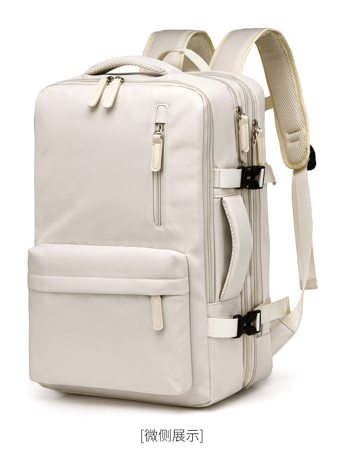 Mochila de mujer, logotipo impreso, simple viaje corto, bolsa de viaje expandible de 40 litros