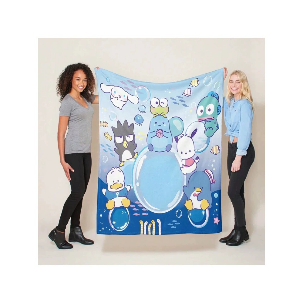 Sanrio Cinnamoroll, Pompompurin и My Melody фланелевый плед для кемпинга