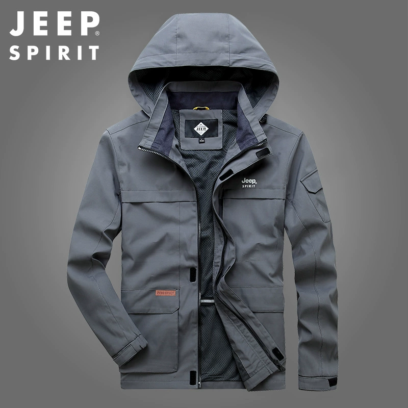 Новая мужская куртка, мужская весенне-осенняя свободная уличная куртка с несколькими клапанами и карманами, штурмовая ветровка, спортивная куртка, модная 8119