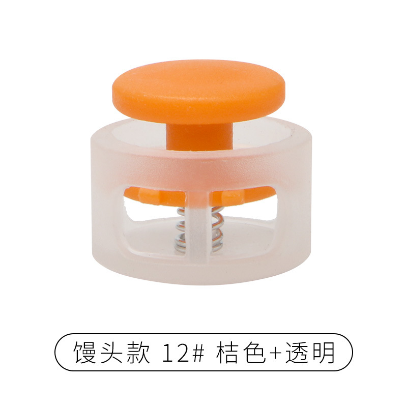 Rebecca primavera hebilla de plástico solo agujero ajuste botón campana tapa doble agujero hebilla de cuerda redonda negro cerdo hebilla de la nariz