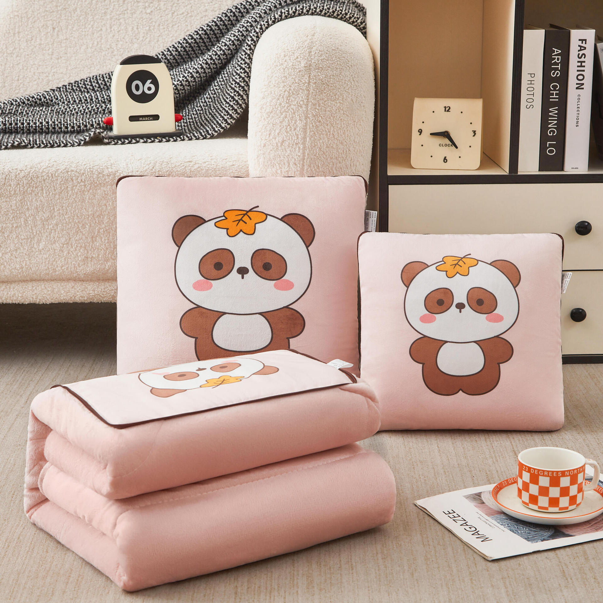 핑크 곰 (두꺼운 벨벳)