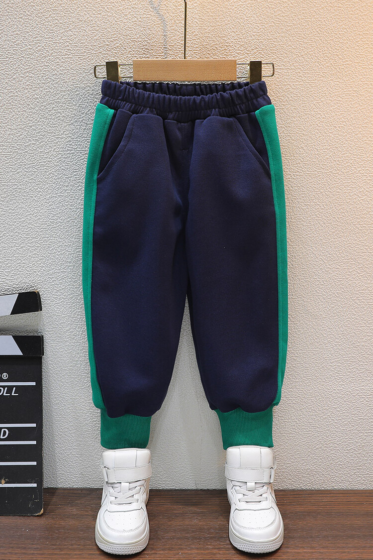 Jungen-Paar 2024 Frühling und Herbst Neues Sport-Reißverschluss-Shirt Zweiteiliges Set für Kinderkleidung_voghion.com