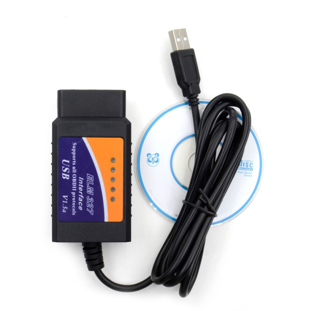 Cross-Border Elm327 USB V1.5 Car Scanner Obd2 Car Fault Detector Car Diagnostic Instrument