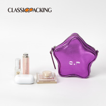 新创意星星紫色迷你整理包紫色pu防水旅行便携口红收纳包工厂定制