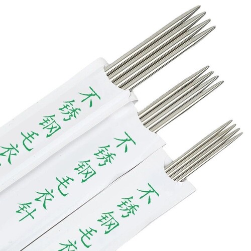 Stainless steel double-pointed needles knitting tool sweater needles steel needles for knitting sweaters stainless steel knitting needles
