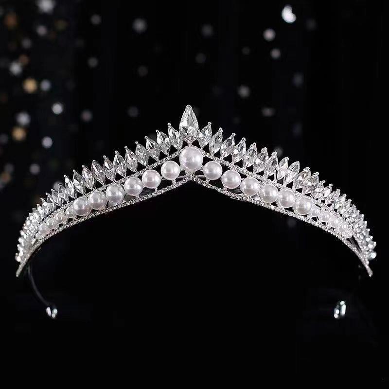 Princess Crown Rhinestone Plating Inlay Artificial Gemstones Crown display picture 2