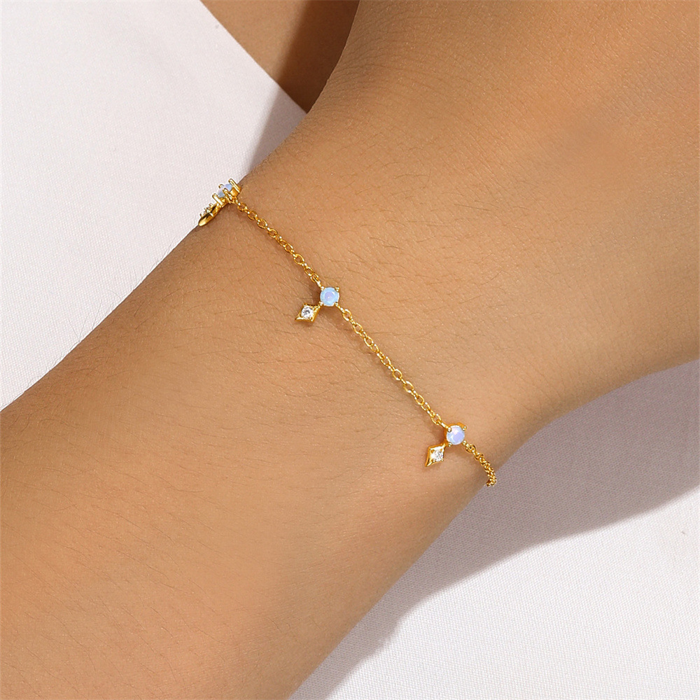 cable chain Chain Type Daily Occasion 925 Sterling Silver Geometric 925 Sterling Silver Cable Chain Bracelets