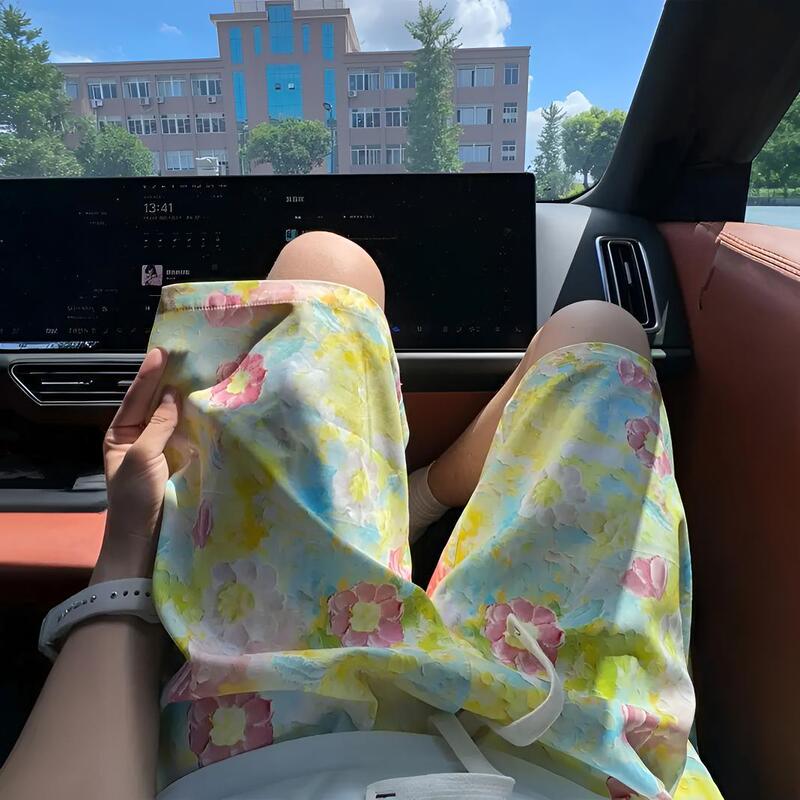 Oil Painting Style Floral Shorts for Men and Women, Summer Thin Couple's Unisex Hawaiian Pants, Trendy Loose-Fitting Five-Point Shorts Oil Painting Style Floral Shorts for Men and Women, Summer Thin Couple's Unisex Hawaiian Pants, Trendy Loose-Fitting Five-Point Shorts