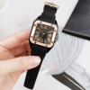 Silica gel waterproof hair band, square retro quartz calendar, watch, factory direct supply, internet celebrity, wholesale