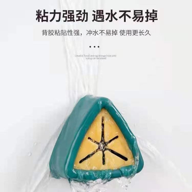 Tapón de toallas de cocina sin perforación para almacenar toallas creativas para estantes de toallas ganchos triangulares tapón de toallas