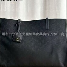 新款GG购物袋 Emblem系列小号托特包条纹织带手提包单肩包古家