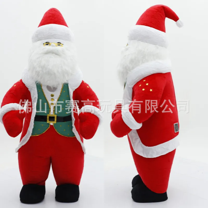 Papá Noel muñeco de nieve traje de muñeca inflable traje de muñeca festival de Navidad renos Christmas clothes