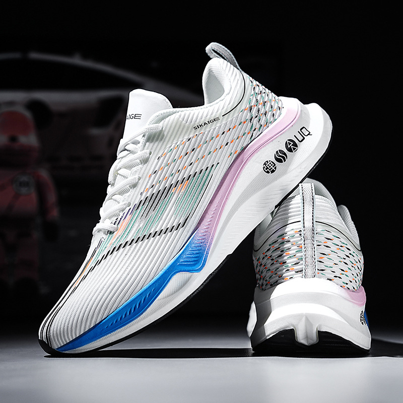 Zapatillas de Deporte de la pareja de La Junta de carbono de Feidian otoño nuevo ligero al aire libre suave inferior de absorción de choque de moda todo el Partido zapatos para correr