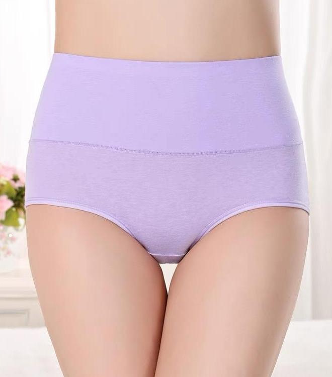 女性の下着外国貿易抗菌シームレス若い女性のバットリフト腹制御通気性大きいサイズハイウエストブリーフ純粋な綿の下着女性のための