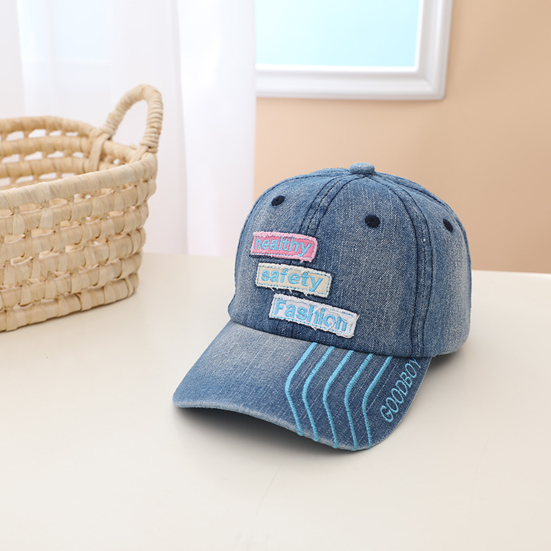 Cowboy Baseball Cap Spring New Children's Cap With Three Rows Of English Hats display picture 3