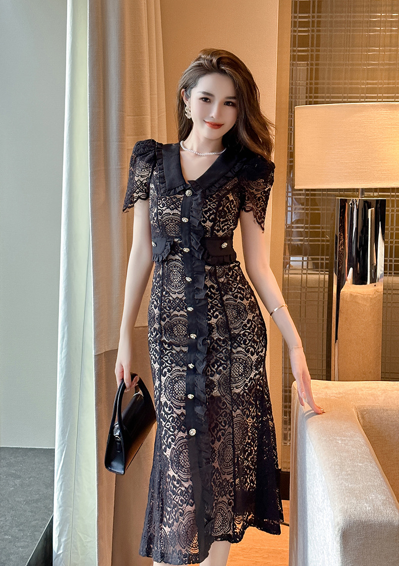 B7258 1350K VÁY ĐẦM LIỀN THÂN NỮ CHOTDNG DÁNG ÔM BODY GỢI CẢM SEXY MÙA HÈ KIỂU ĐUÔI CÁ TRÔNG TRẺ HƠN TUỔI THỜI TRANG NỮ REN G04 SẢN PHẨM MỚI