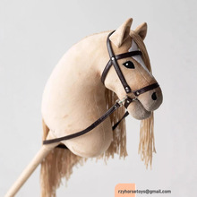 马头棒儿童毛绒玩具马头棍模拟骑马表演仿真动物批发