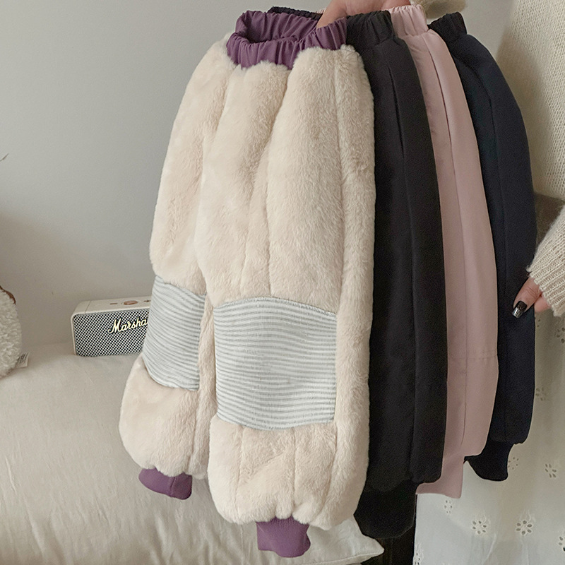 Orange Home Children's Wear Outdoor Cotton Pants Constant Temperature Outdoor Trousers for Girls Winter New Style Knee Heating Windproof Patch Orange Home Children's Wear Outdoor Cotton Pants Constant Temperature Outdoor Trousers for Girls Winter New Style Knee Heating Windproof Patch