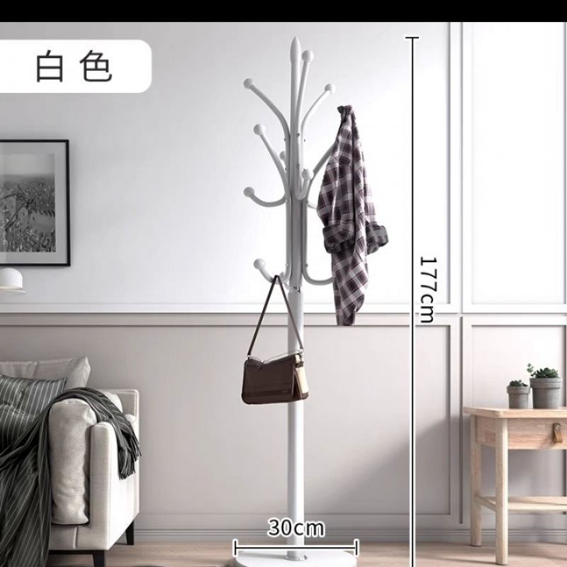 Percha de gorras de piso percha de ropa de dormitorio percha de ropa vertical moderna percha de ropa roja percha de bolsa de sala de estar doméstica