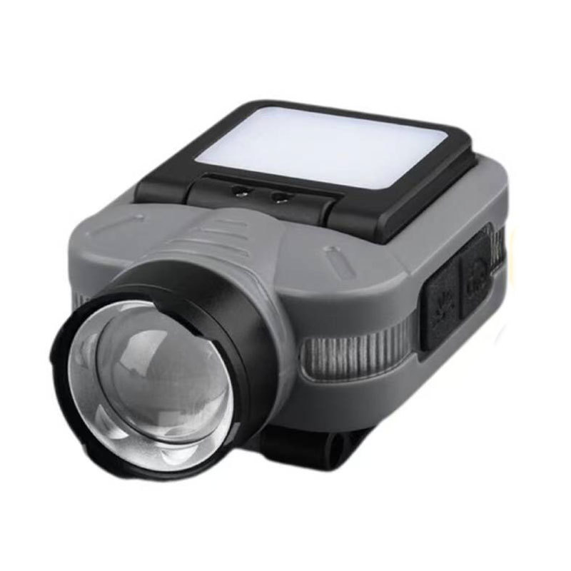 Luz transfronteriza de luz fuerte inducción ajustable de cinco velocidades lámpara de clip de sombrero desmontable luz de alta potencia luz de luz remota al aire libre